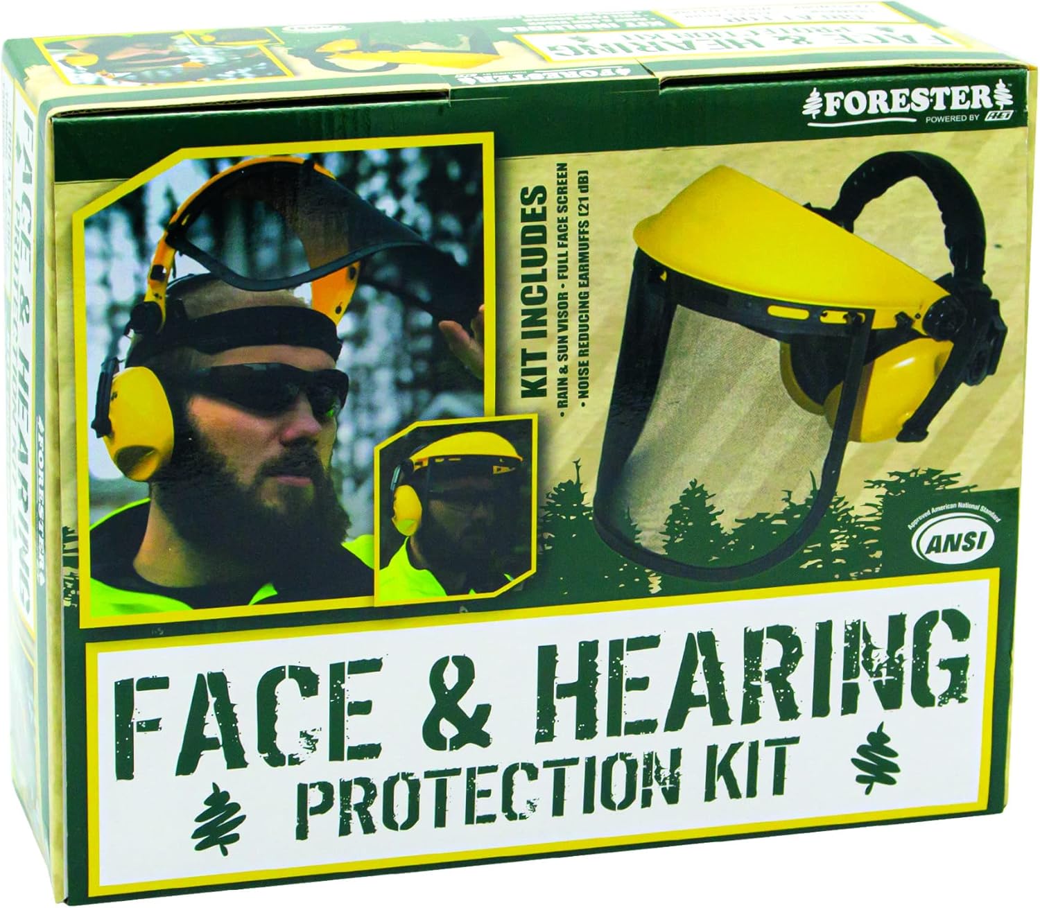 Woodworking Face Shield - Face Shield with Ear Muffs for