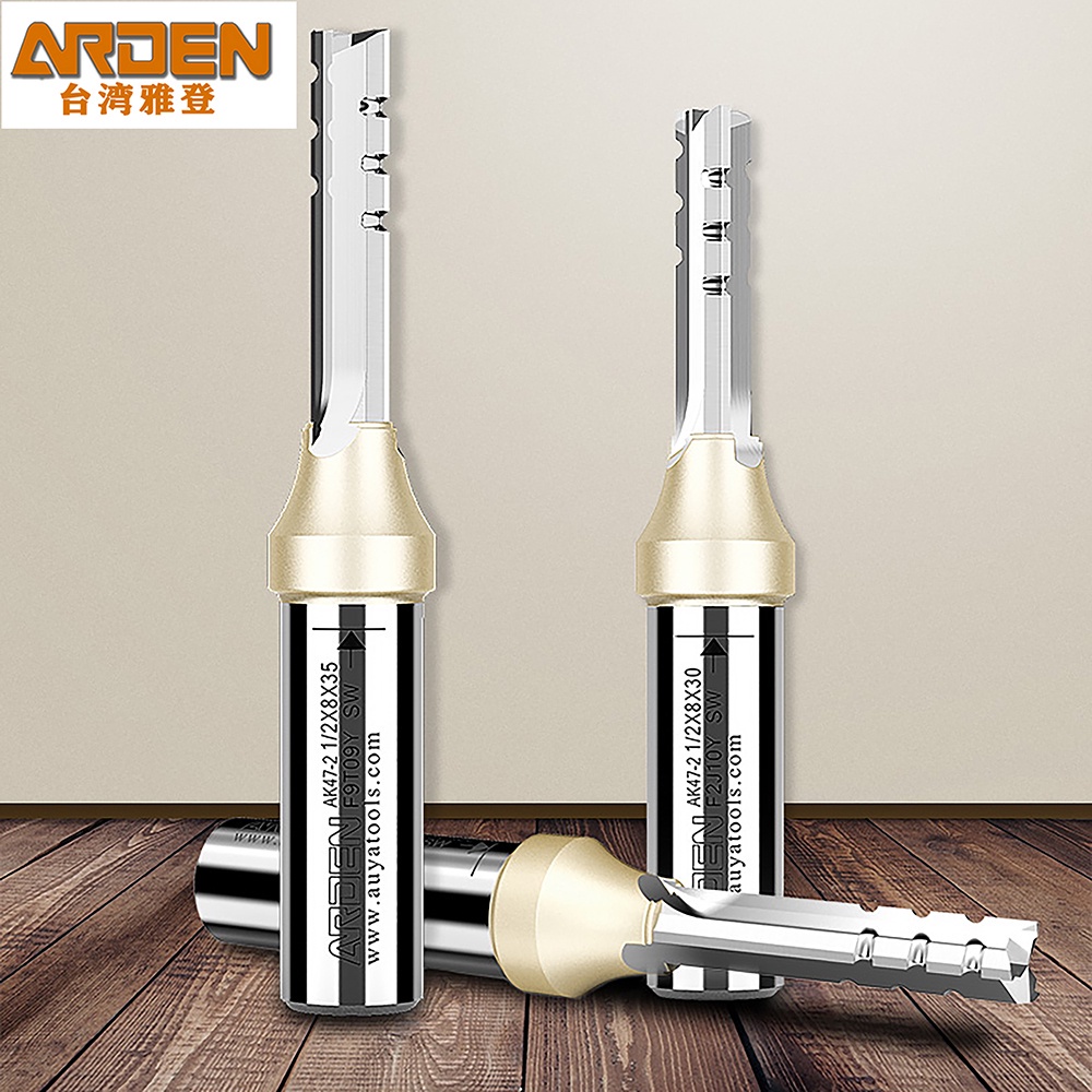 Woodworking Router Templates - Arden 3 Flutes TCT Straight Router
