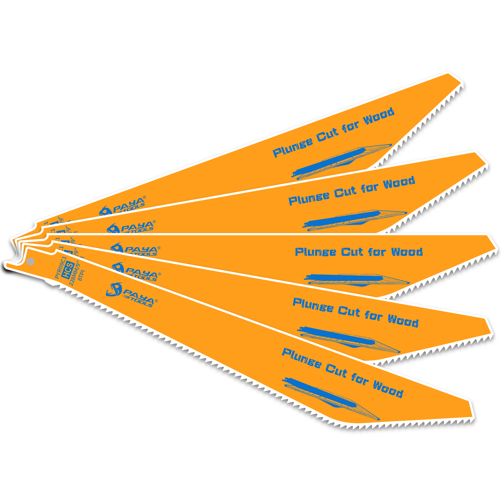 Woodworking Factory - PAYA 5-PACK 9 Inch 8TPI Reciprocating