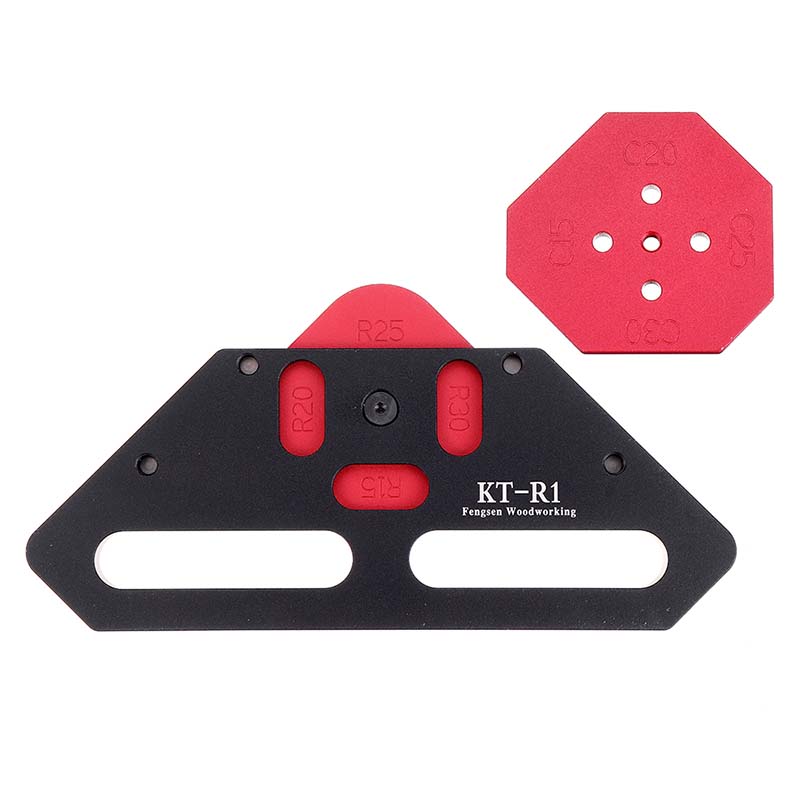 Woodworking Router Templates - KE-R1 Quick Change Wood Panel Radius