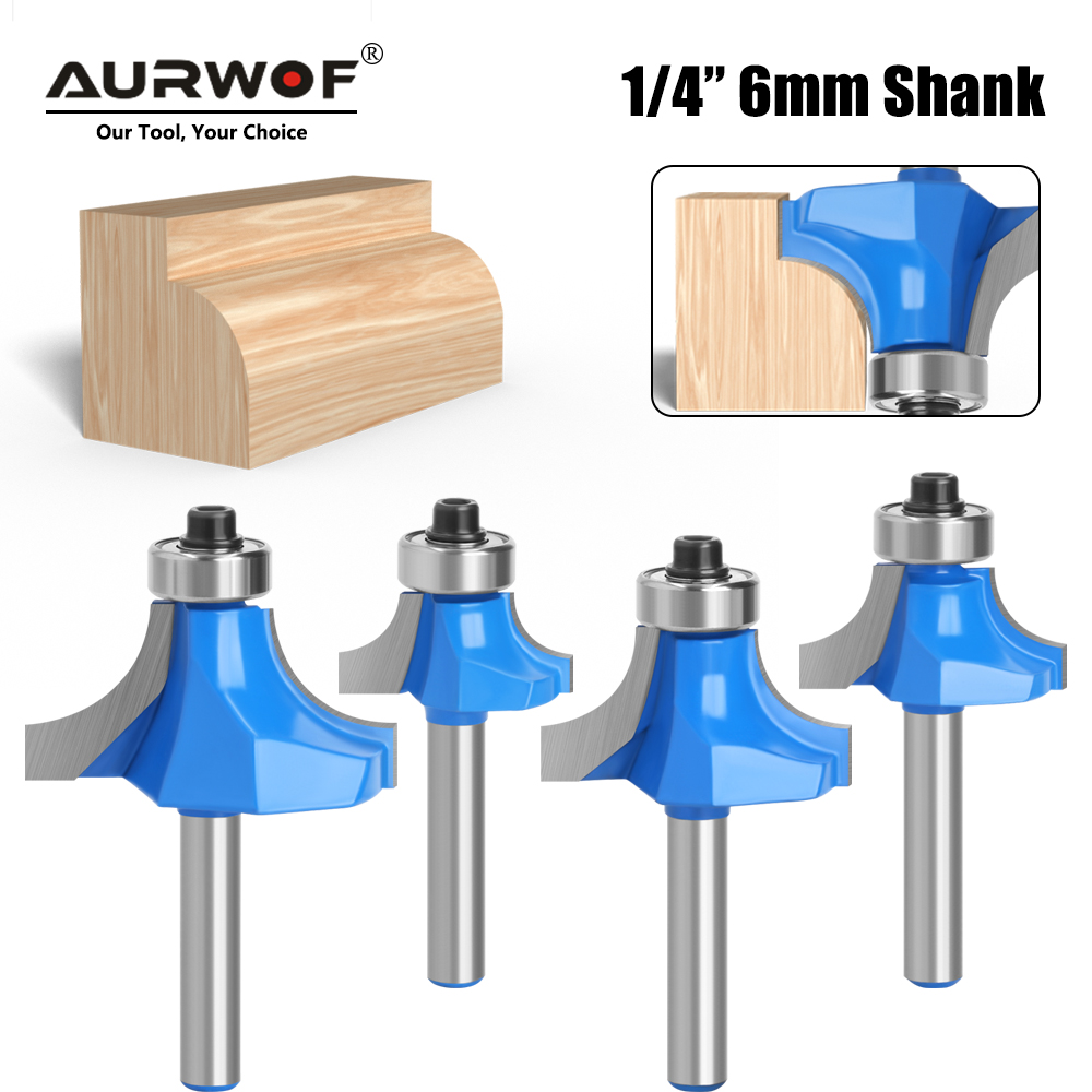 Woodworking Router Templates - 1pc 6mm 1/4 Shank Small Corner