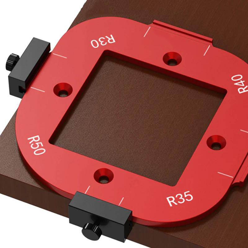 Woodworking Router Templates - Woodworking Router Templates R10-R50 Radius Jig