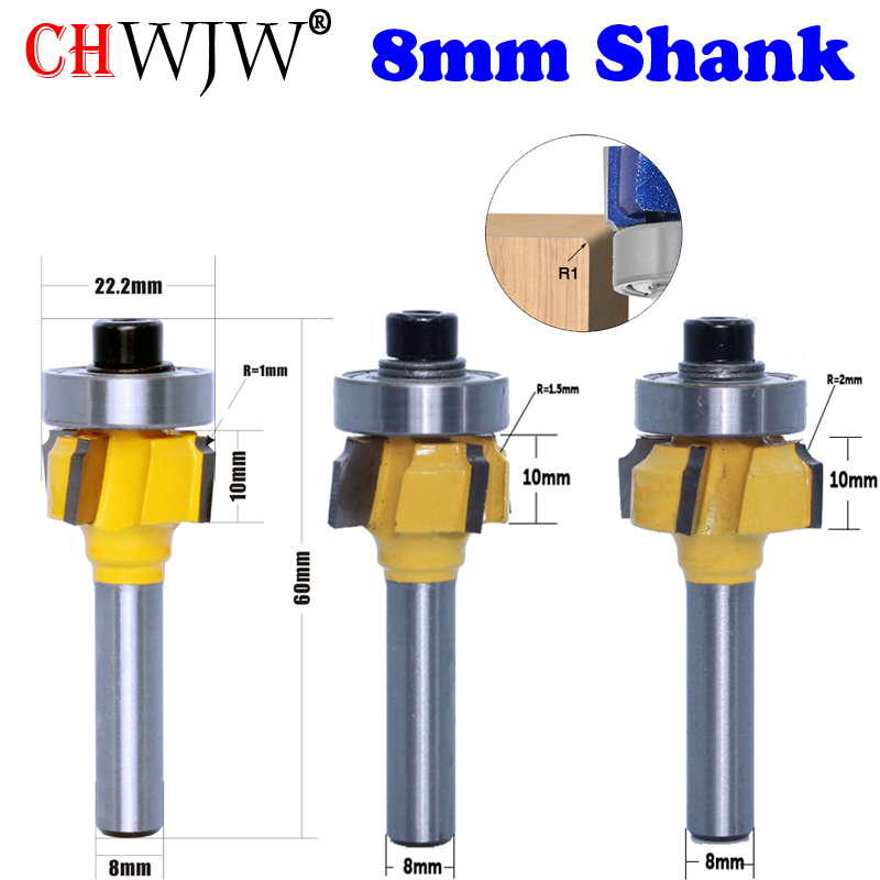 Woodworking Router Templates - CHWJW 1PC 8mm Shank high quality