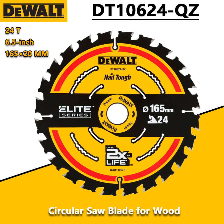 Woodworking Factory - DEWALT DT10624-QZ 1/3pcs 24T Construction Circular