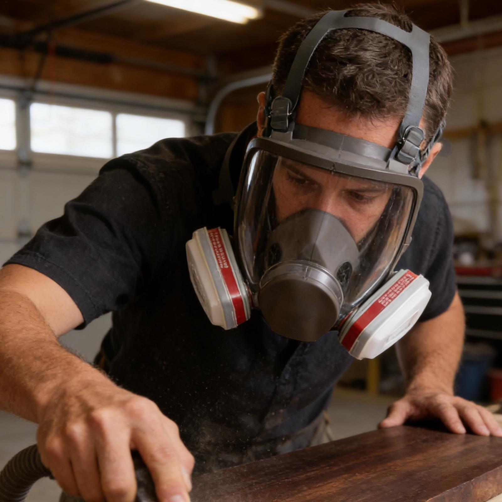 Dustproof Respirator Mask with - Woodworking Face Shield 리뷰 및 가격