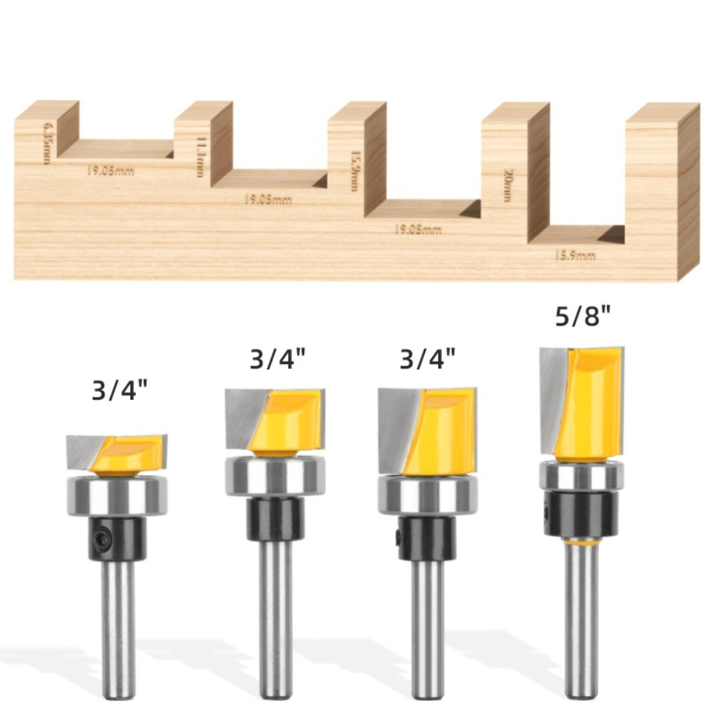 1/4Inch Shank Flush Trim Route - Woodworking Router Templates 리뷰 및 가격