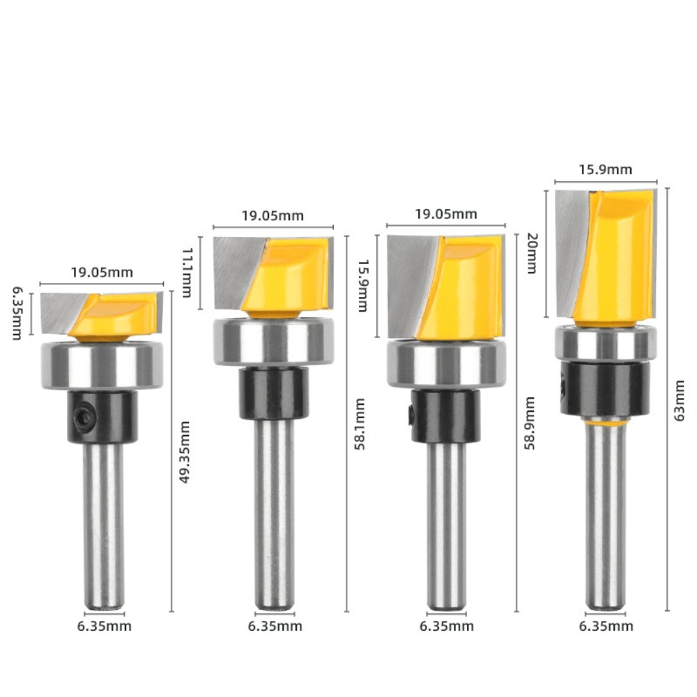 1/4Inch Shank Flush Trim Route - Woodworking Router Templates 리뷰 및 가격