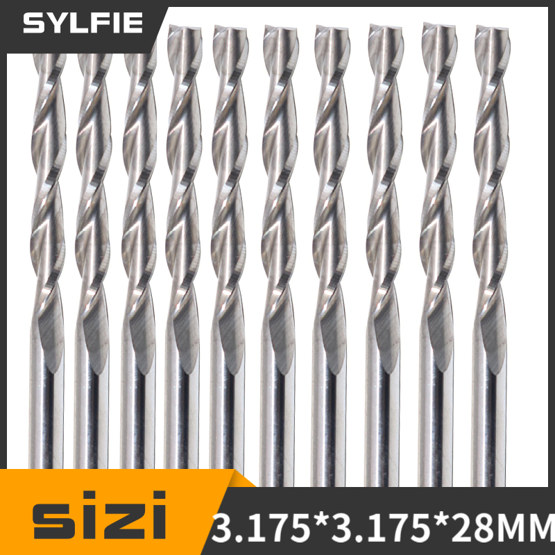 10pcs Double Flute Spiral Cutt - Woodworking Router Templates 리뷰 및 가격
