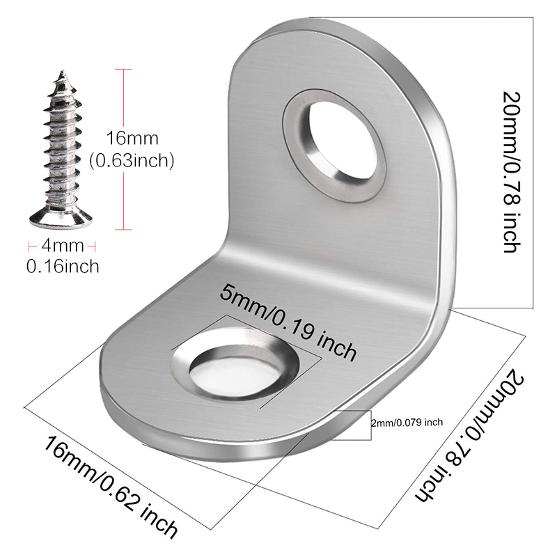 5-40 PCS 20 x 20 mm Stainless  - Woodworking X Brace 리뷰 및 가격