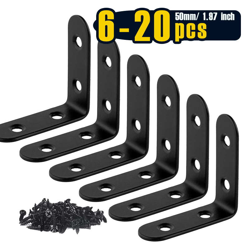 6-20Pcs L Bracket Right Angle  - Woodworking X Brace 리뷰 및 가격