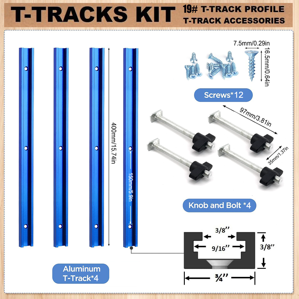Woodworking 19# T-track Kit an - Woodworking Plan 리뷰 및 가격