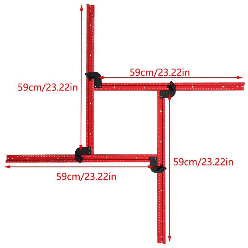 59cm Adjustable Square Router  - Woodworking Router Templates 리뷰 및 가격