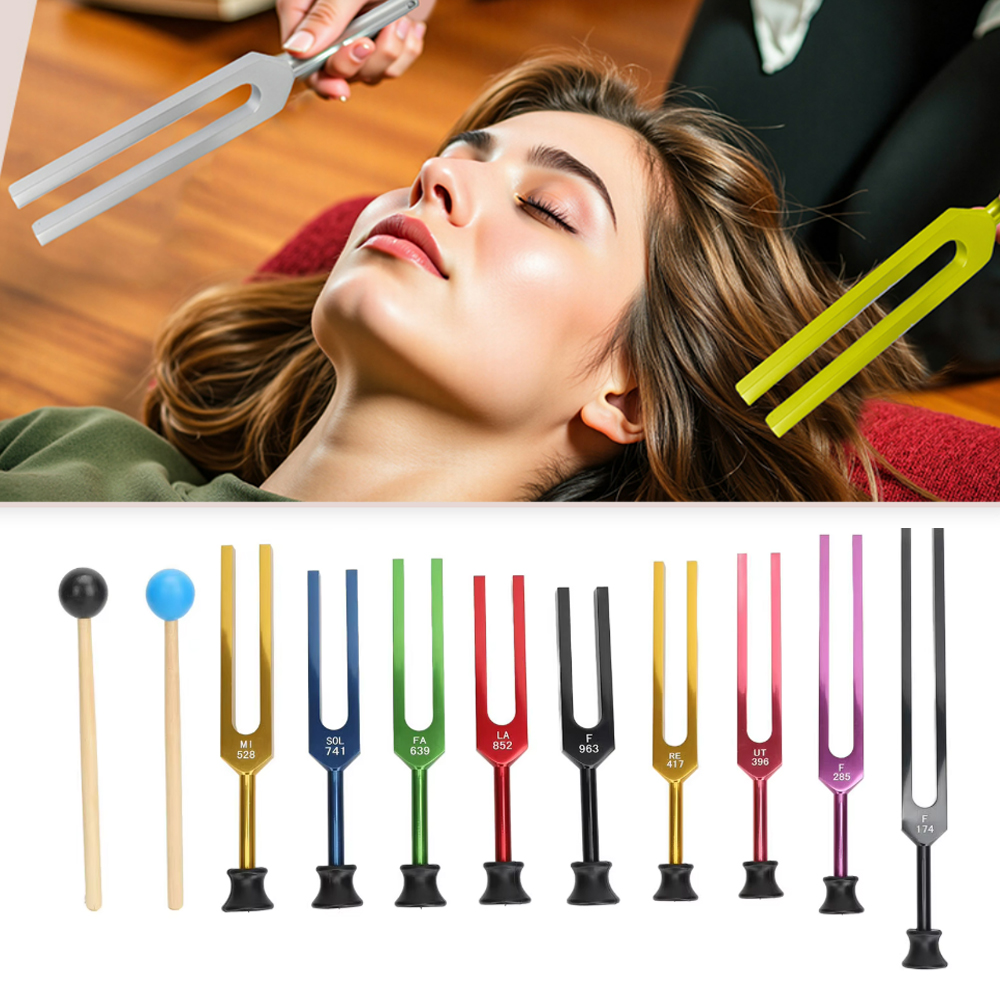 9PCS Unweighted Tuning Fork Se - Woodworking Therapy 리뷰 및 가격