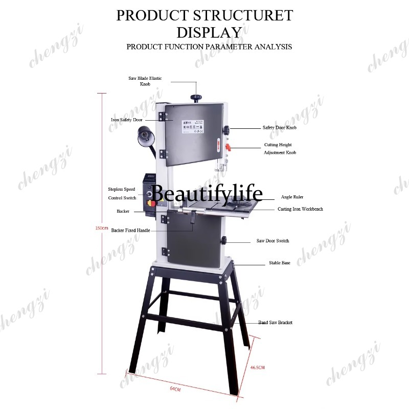 A81 10 Inch Vertical Band Saw  - Woodworking Cutting Tools 리뷰 및 가격