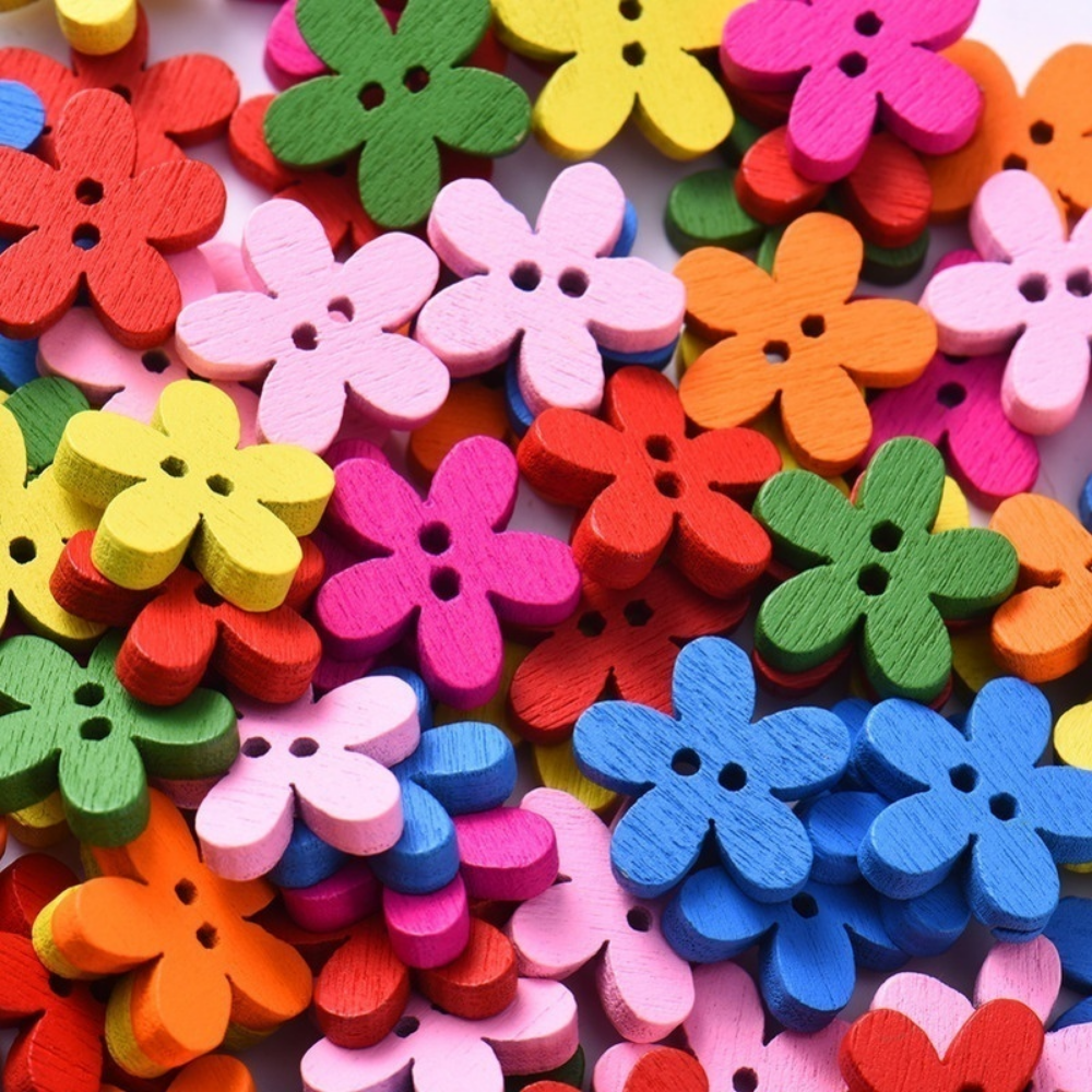 100 Pcs 2-hole Mixed Flower Wo - Woodworking Z Clips 리뷰 및 가격