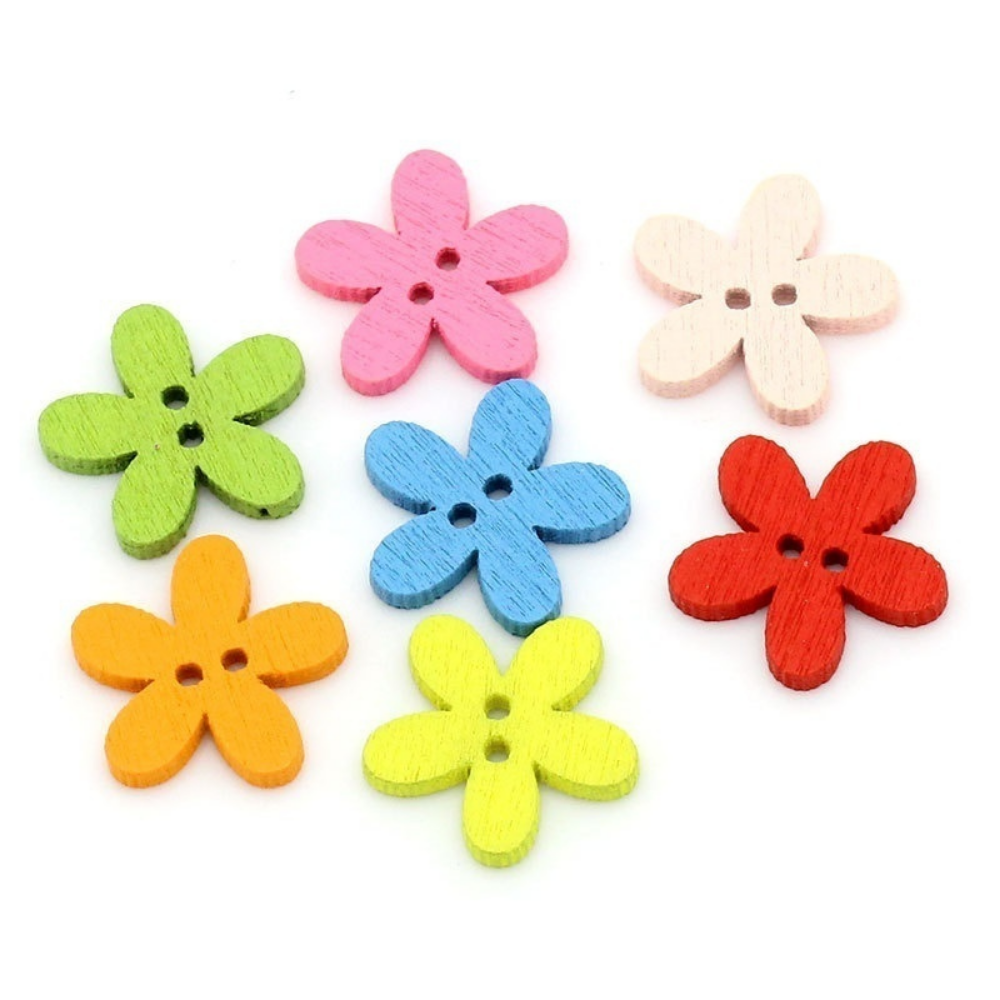 100 Pcs 2-hole Mixed Flower Wo - Woodworking Z Clips 리뷰 및 가격
