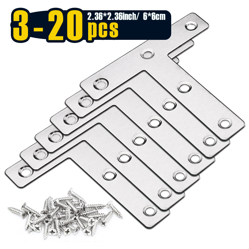 3-20pcs, T Shaped Mending Plat - Woodworking X Brace 리뷰 및 가격